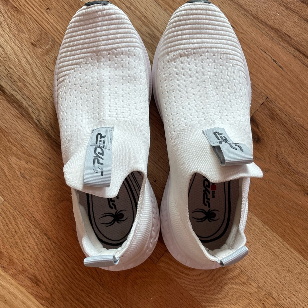 Spyder White Slip-On Shoes